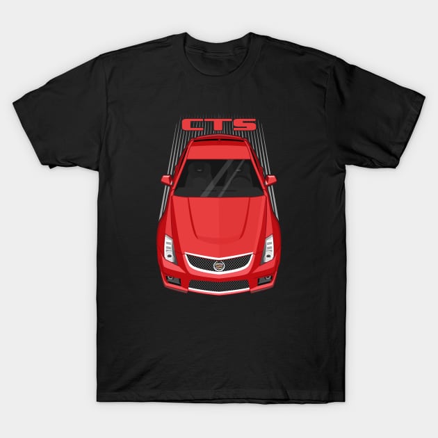 Cadillac CTS V Coupe 2011-2015 - Red T-Shirt by V8social